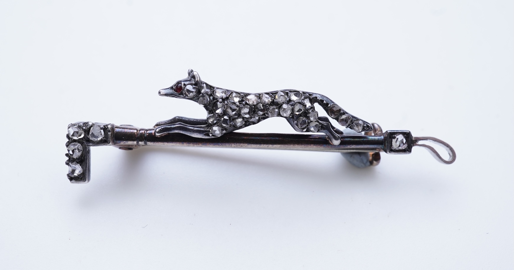 A late Victorian novelty diamond brooch, circa 1900